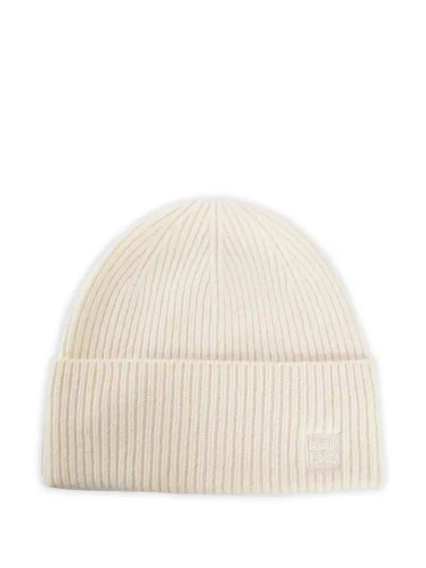 TOTEME embroidered-logo ribbed beanie