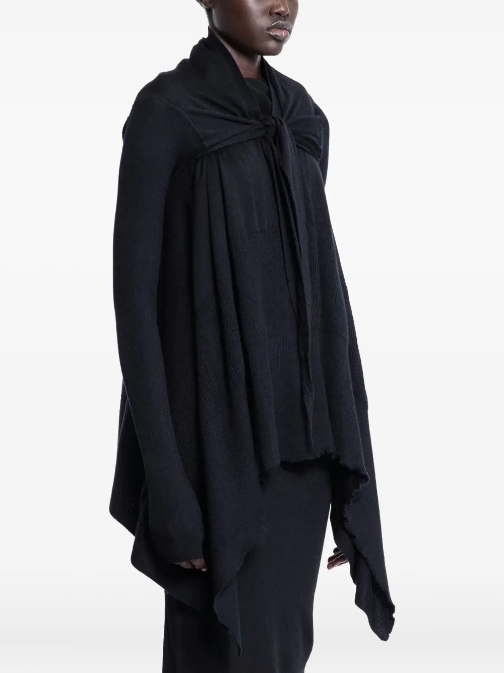 Rick Owens Hollywood tied Medium Wrap Zwart