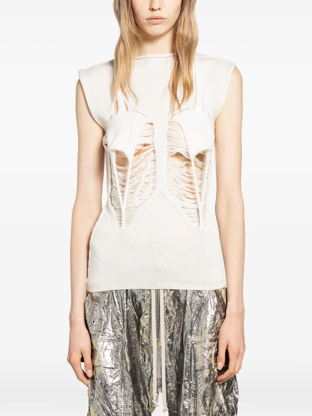 Rick Owens Tanja cutout top - Bianco