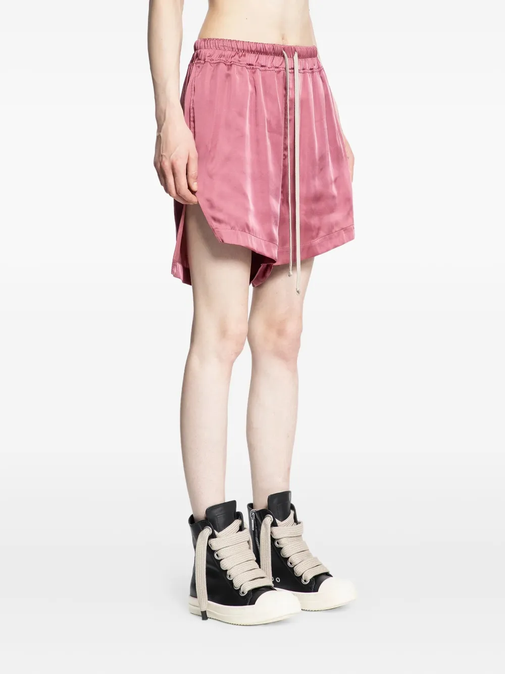 Rick Owens Drawstring-fastening Shorts In Pink