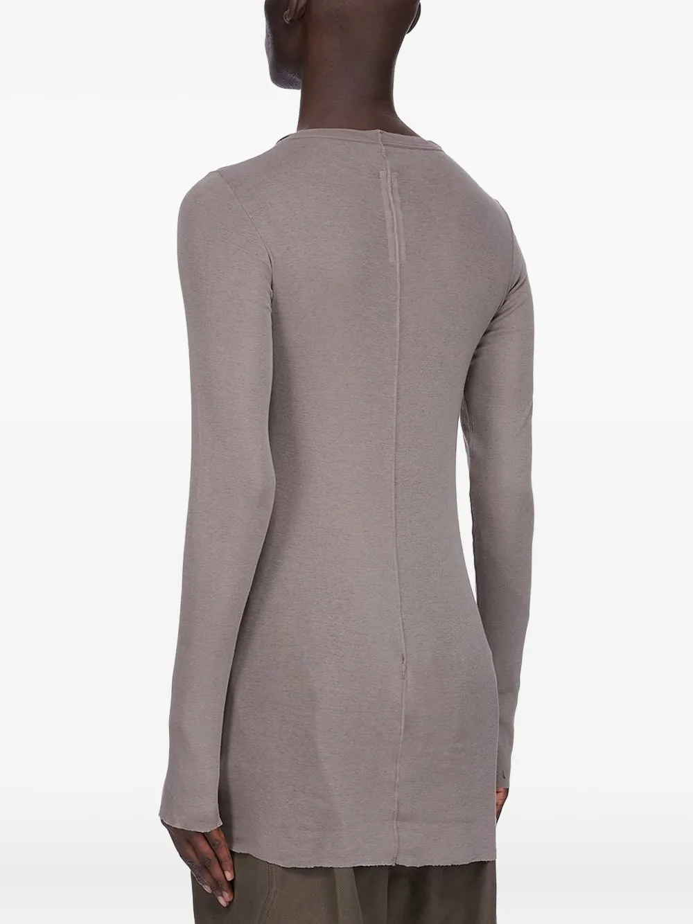 Rick Owens Forever Long-sleeves T-shirt In Brown