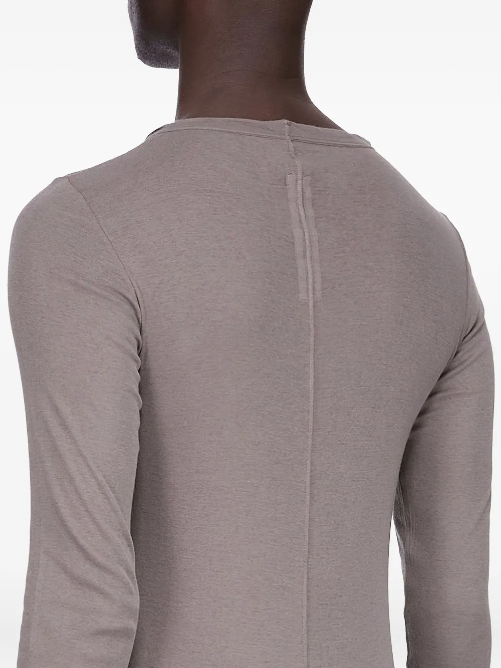 Rick Owens Forever Long-sleeves T-shirt In Brown