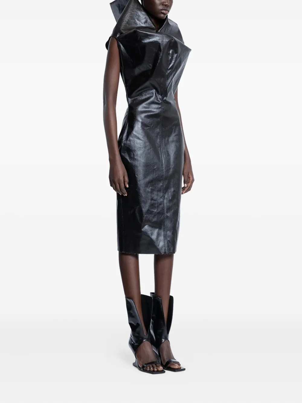 Rick Owens Hollywood Wingled mini dress - Zwart