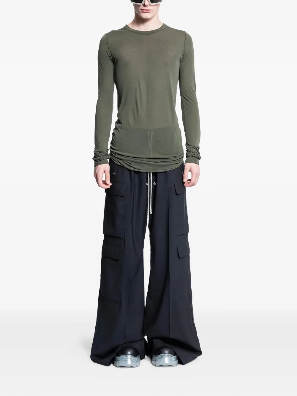 Rick Owens Porteville long-sleeves T-shirt - Groen