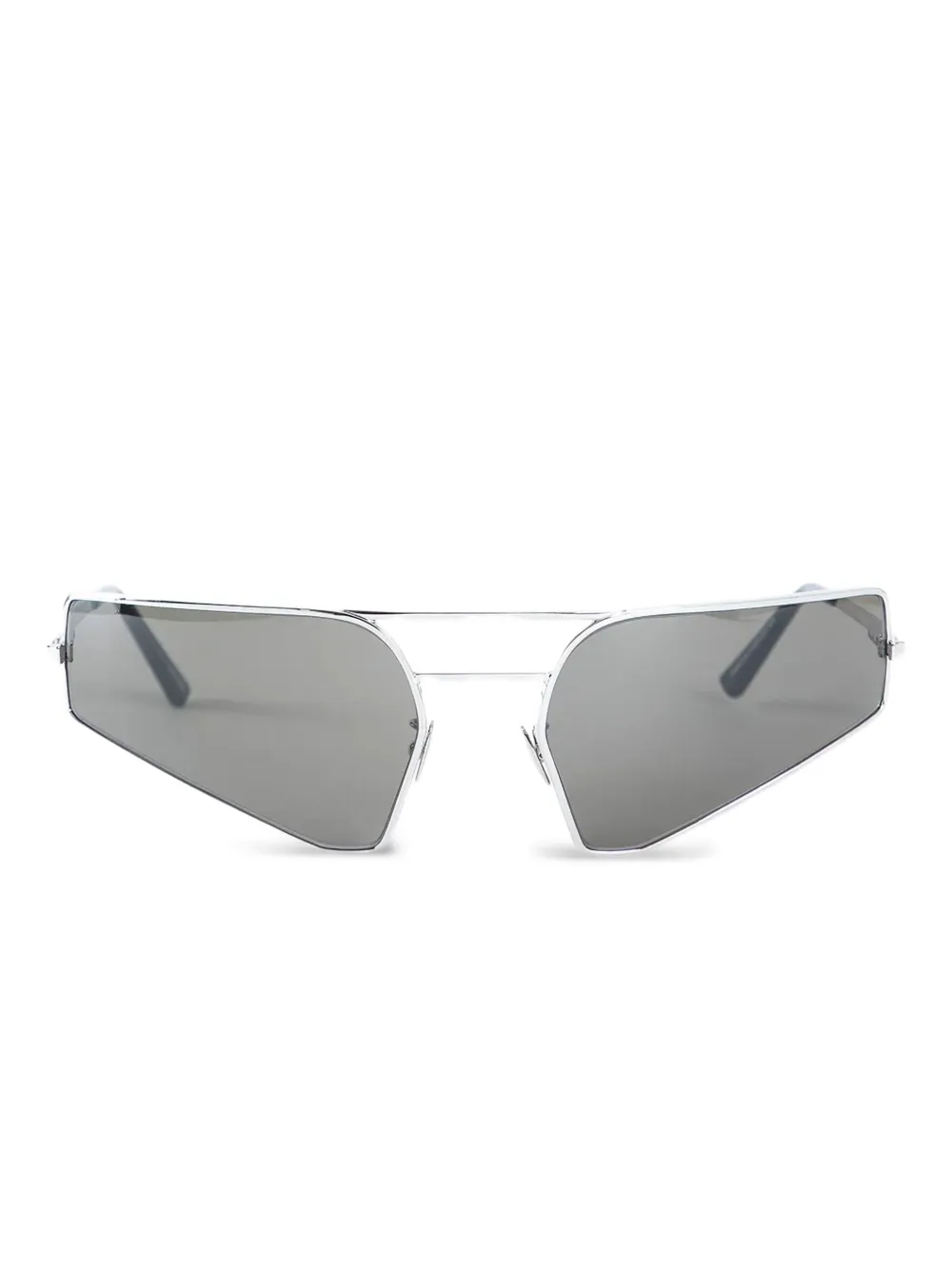 Rick Owens Hollywood Prong sunglasses | Silver | Image 1