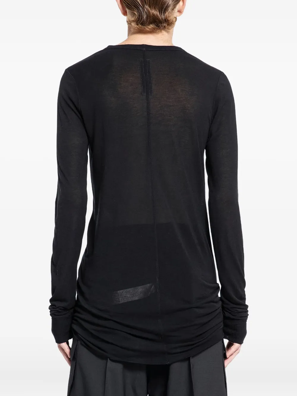 Rick Owens Long Sleeve Top In Black