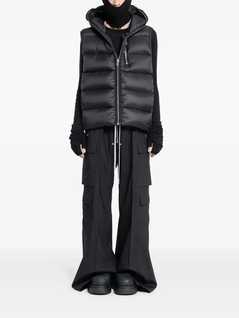 Rick Owens Long Sleeve Top In Black