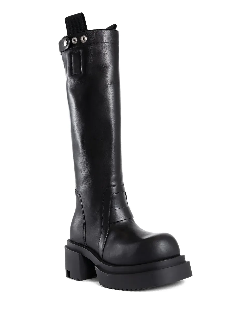 Rick Owens Bogun Pull-on Platform Boots In Black