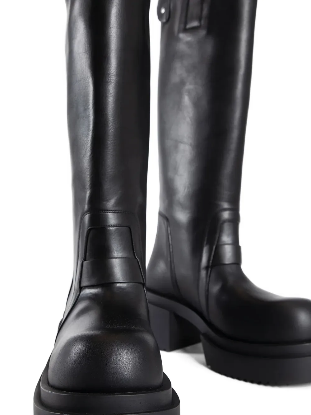 Rick Owens Bogun Pull-on Platform Boots In Black
