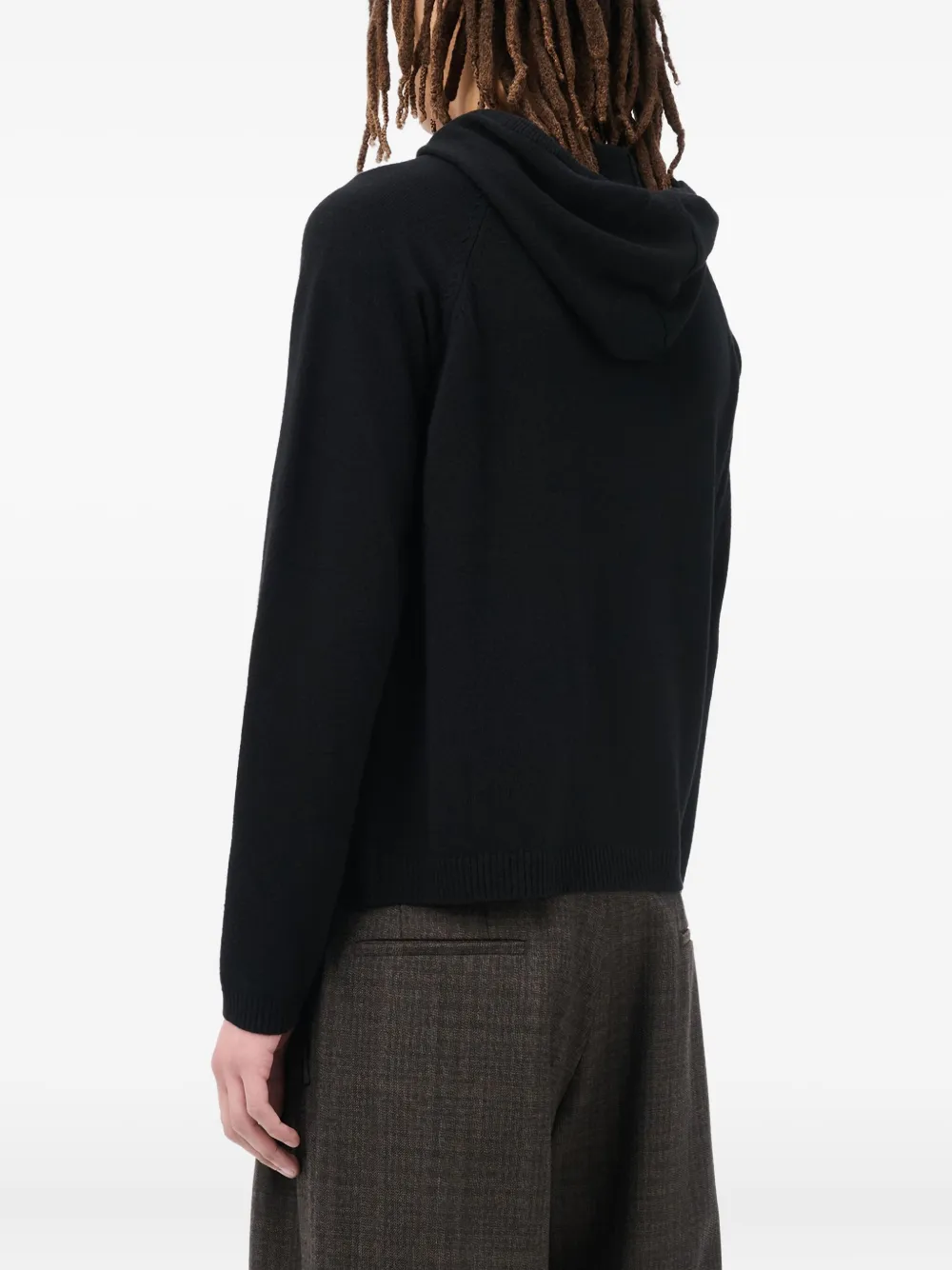 OUR LEGACY Gebreide hoodie Zwart