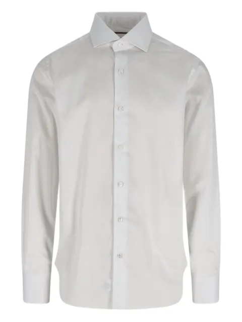 Barba camisa de algodón con detalle bordado