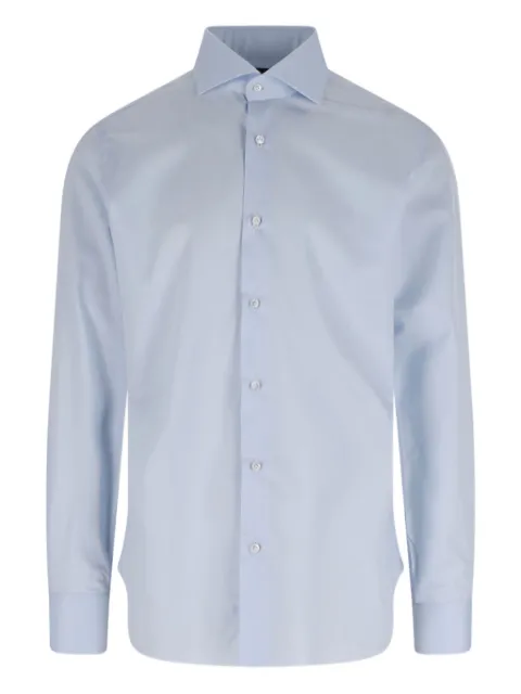 Barba classic-collar cotton shirt