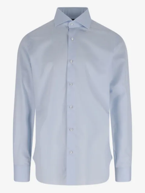 Barba classic-collar cotton shirt