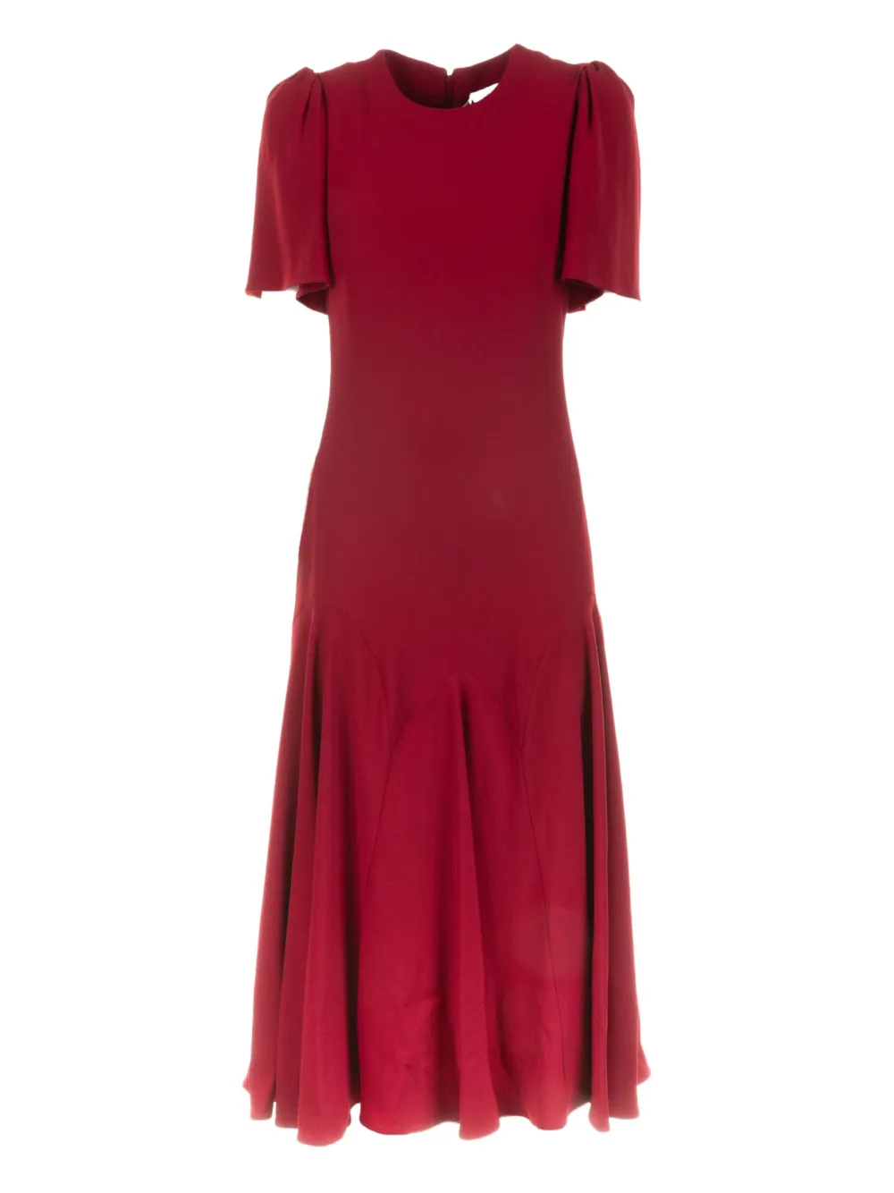 Alexander McQueen vestido midi con cuello redondo | rojo | Image 1