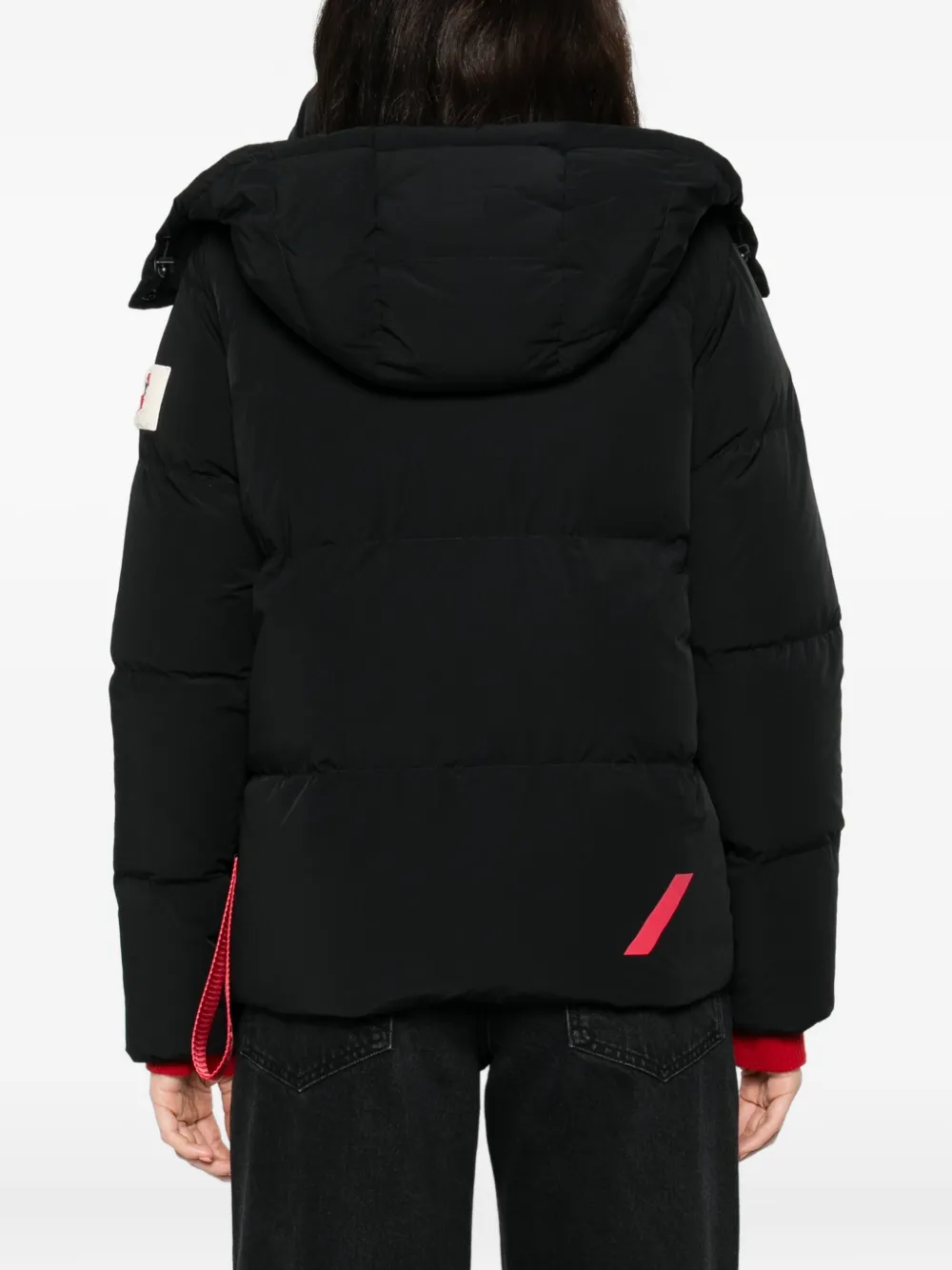 After Label Hooded Jacket In Black