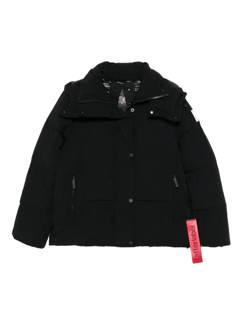 AFTER LABEL hooded jacket | Black | Image 1