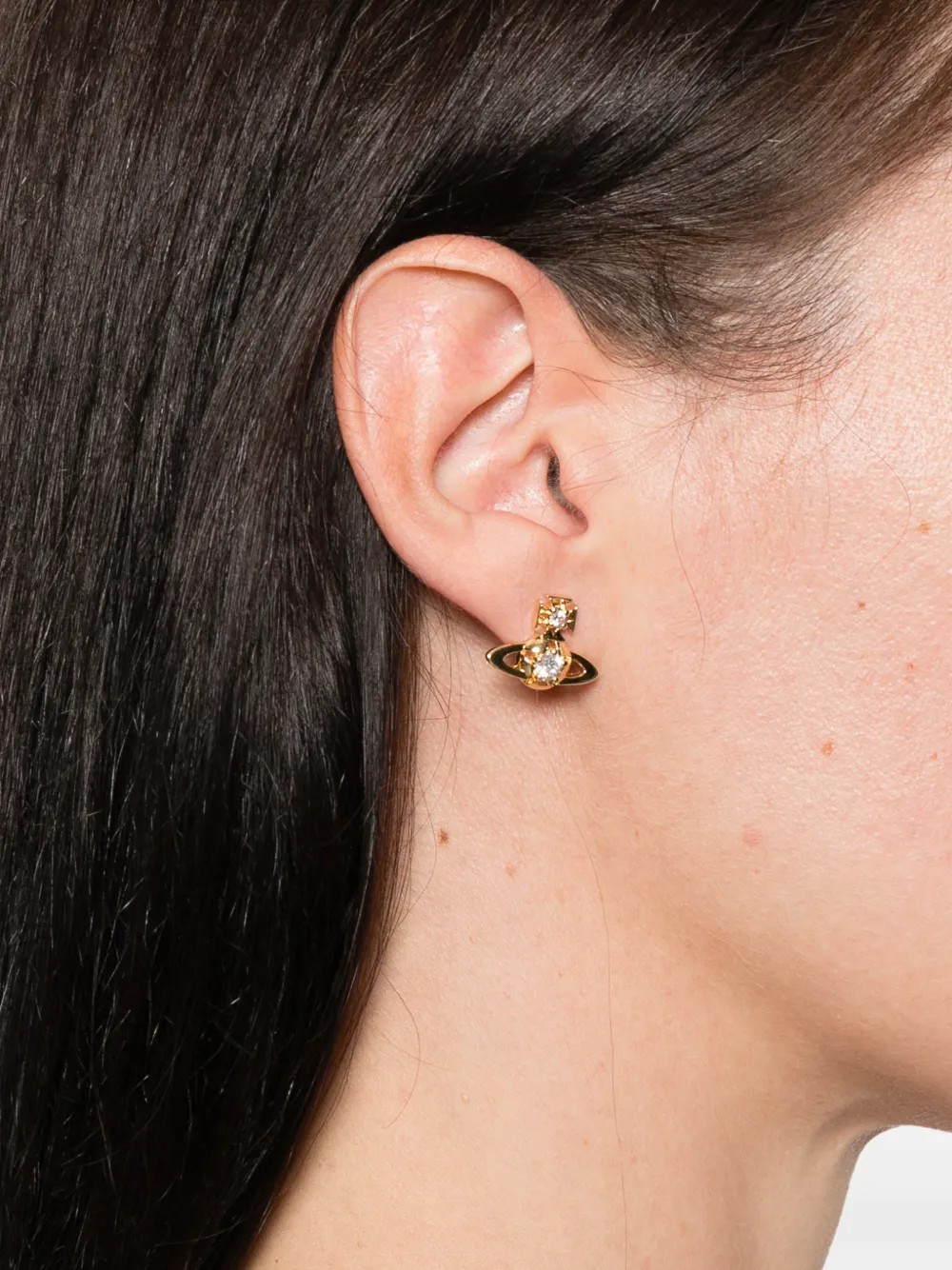 Vivienne Westwood orb stud earrings - Goud