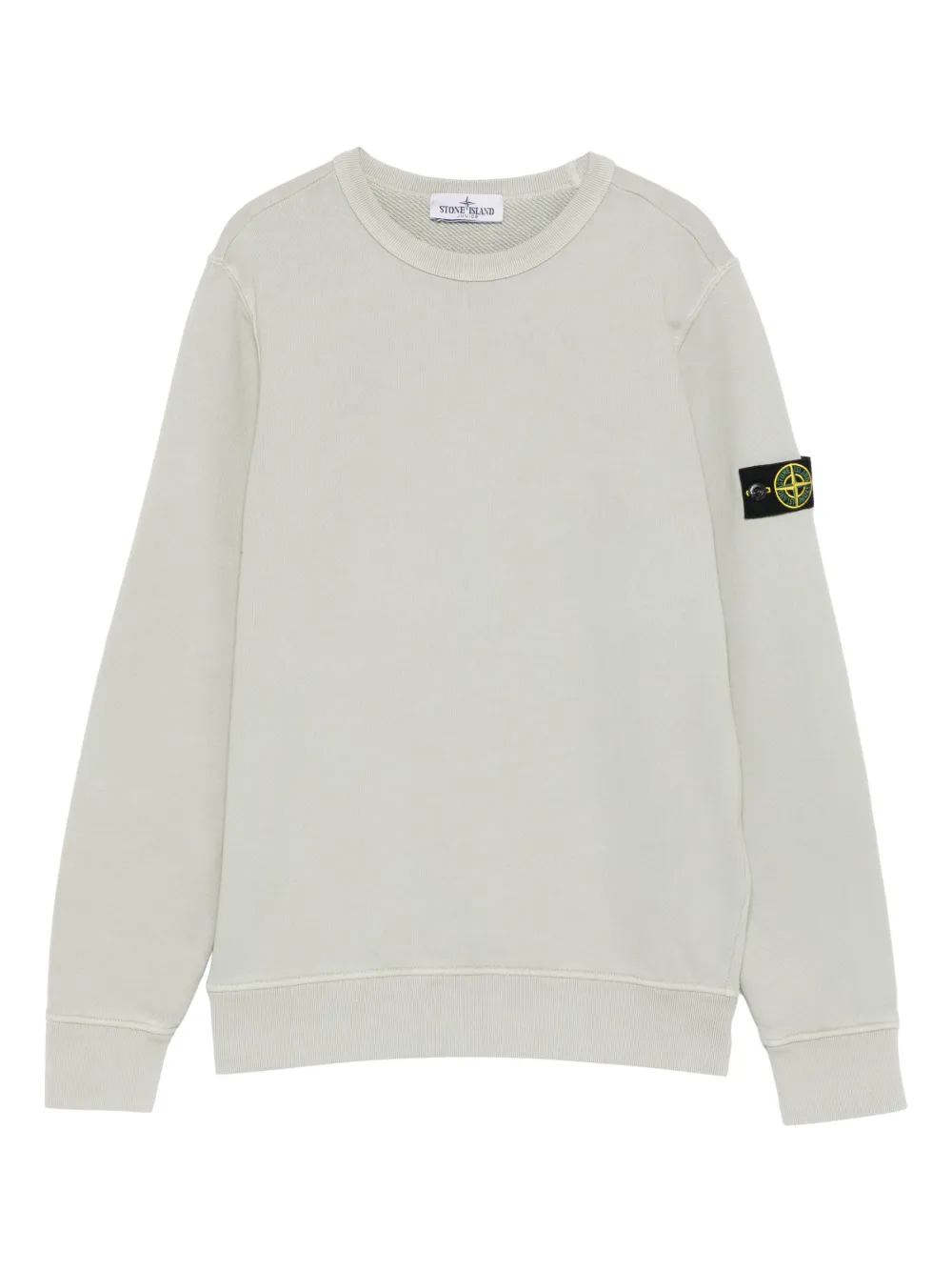 Stone Island Junior logo-patch sweatshirt - Grigio