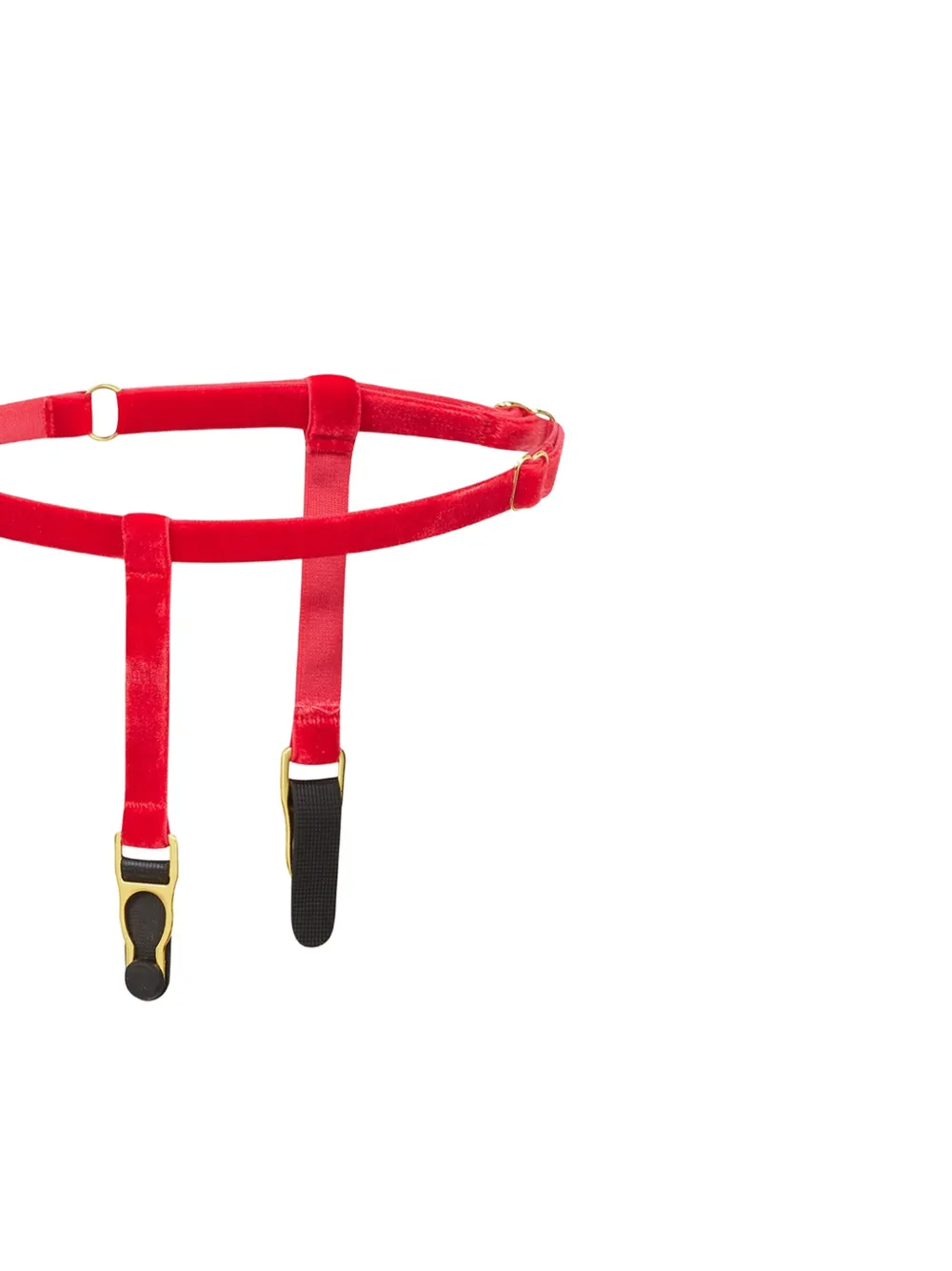 Maison Close Fluwelen jarretels Rood