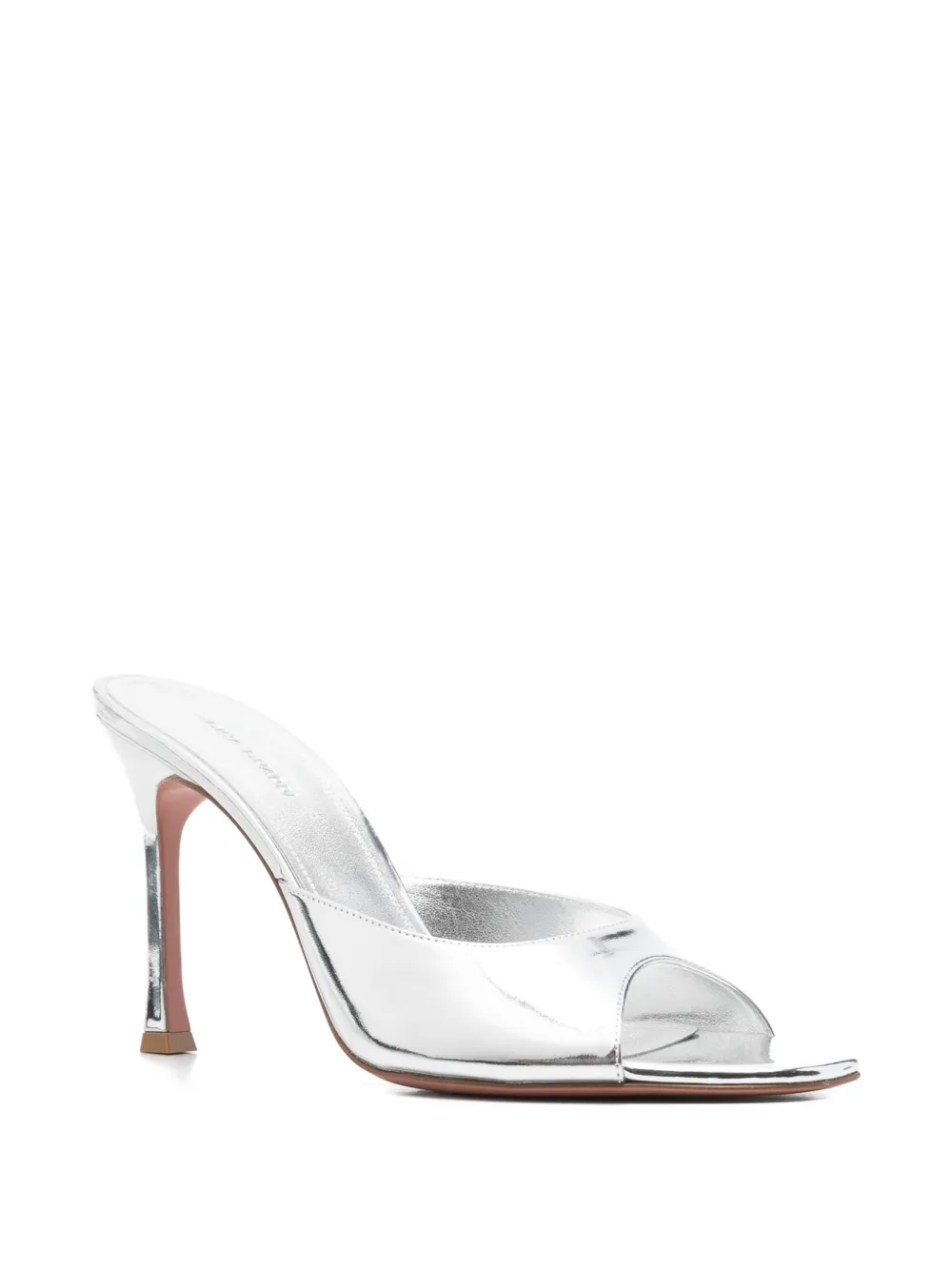 Amina Muaddi 95 mm Alexa Slipper muiltjes Zilver