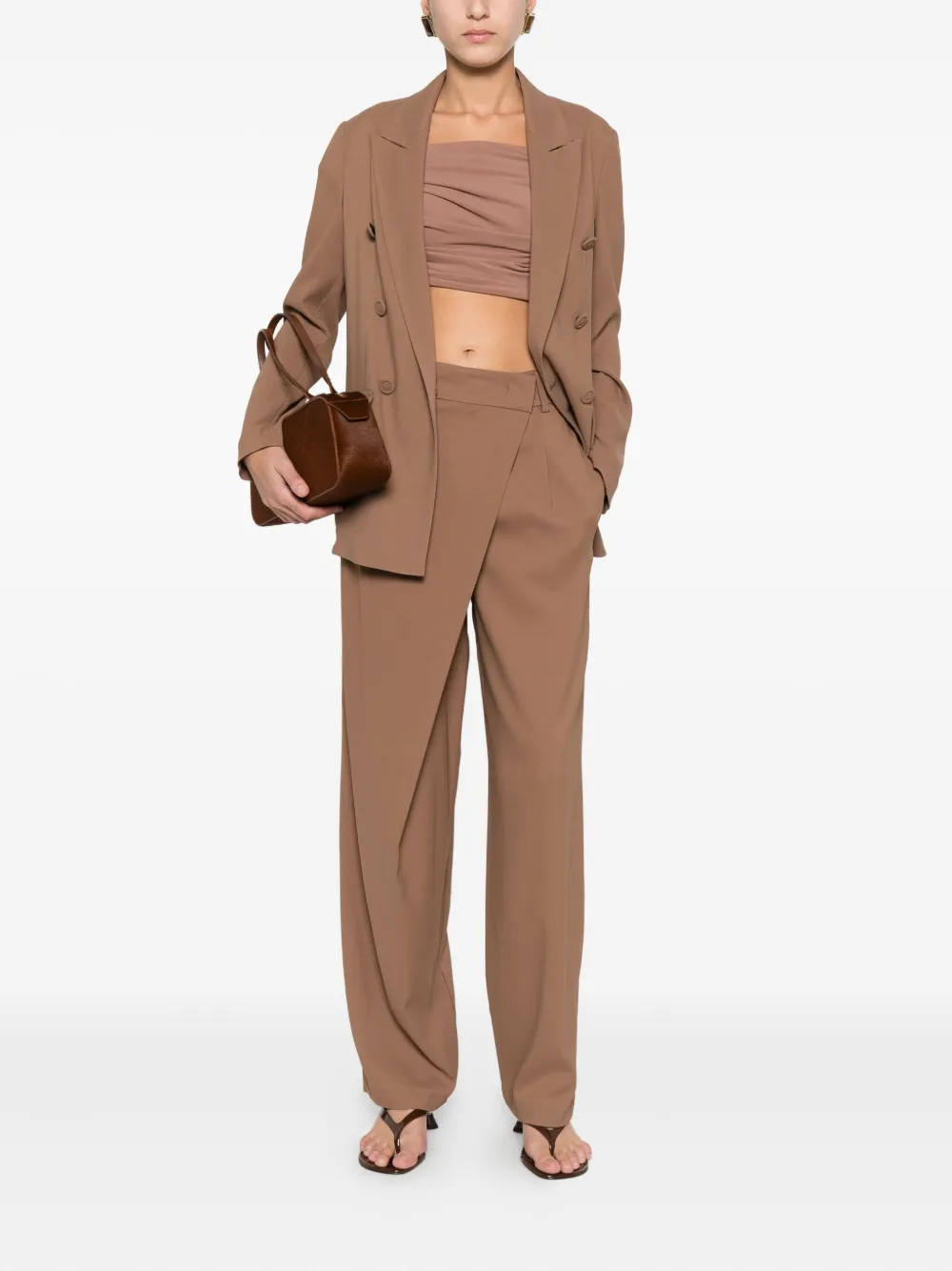 CARLA G. wrap-design pants | Straight-Leg Pants | Image 2