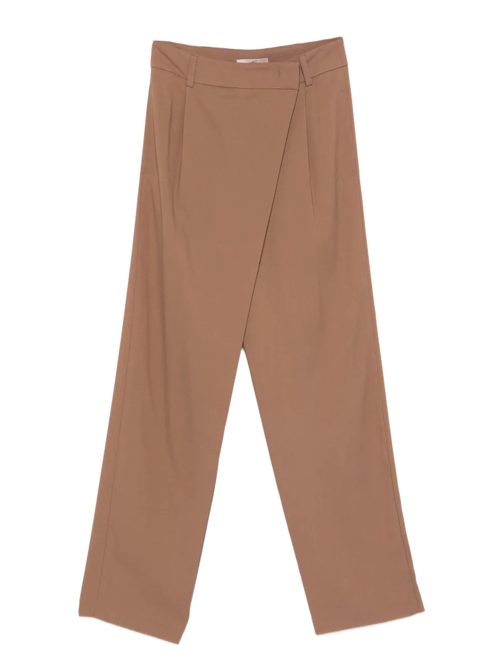 CARLA G. wrap-design pants | Brown | Image 1