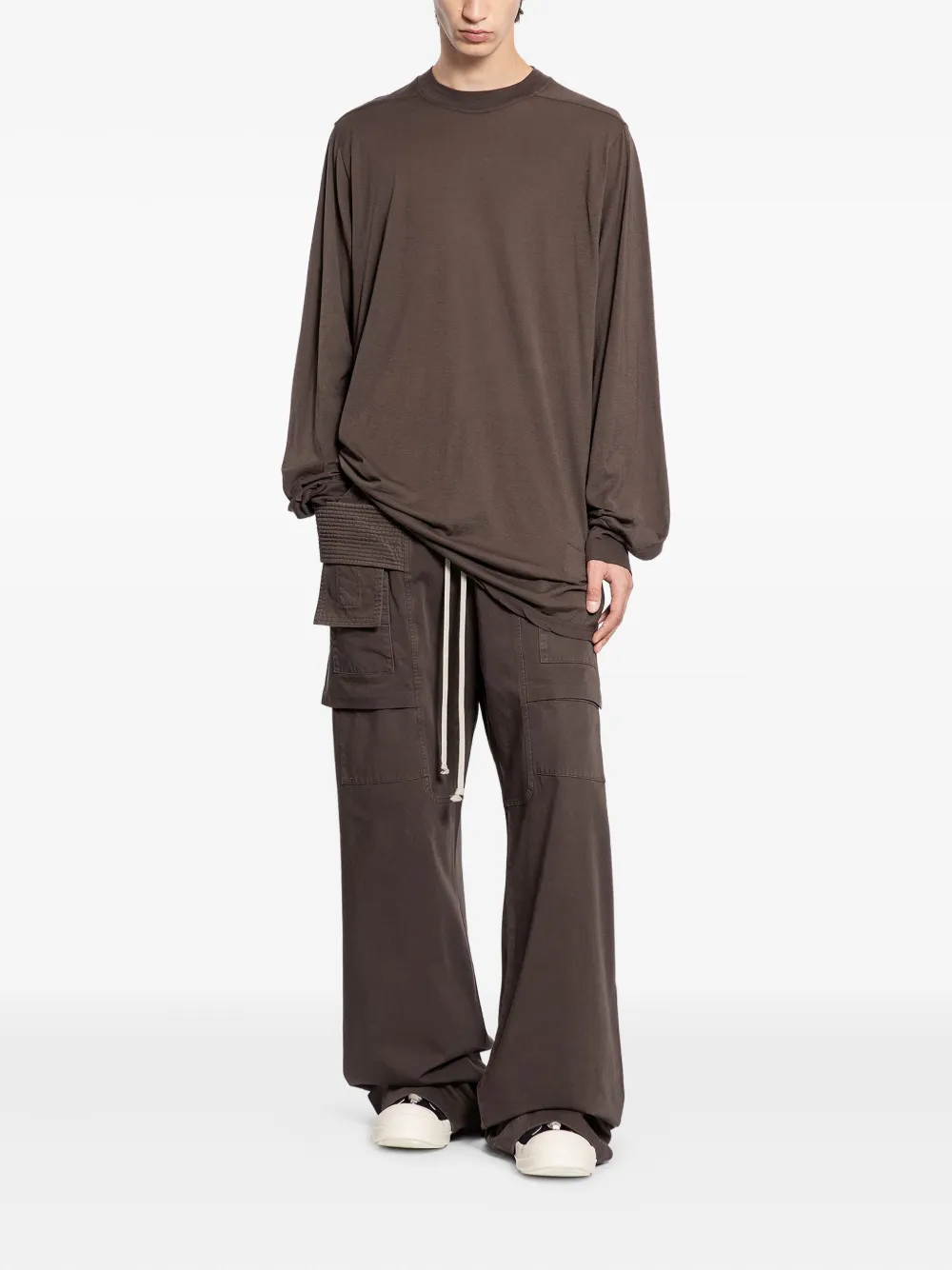 Rick Owens DRKSHDW Jumbo long-sleeve T-shirt - Bruin