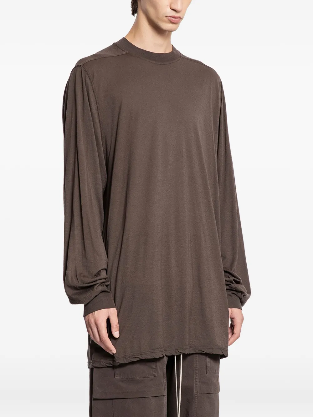 Rick Owens DRKSHDW Jumbo T-shirt met lange mouwen Bruin