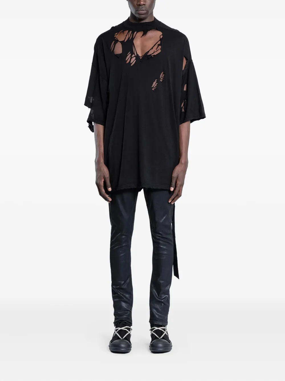 Rick Owens DRKSHDW Hollywood Tommy T-shirt - Zwart