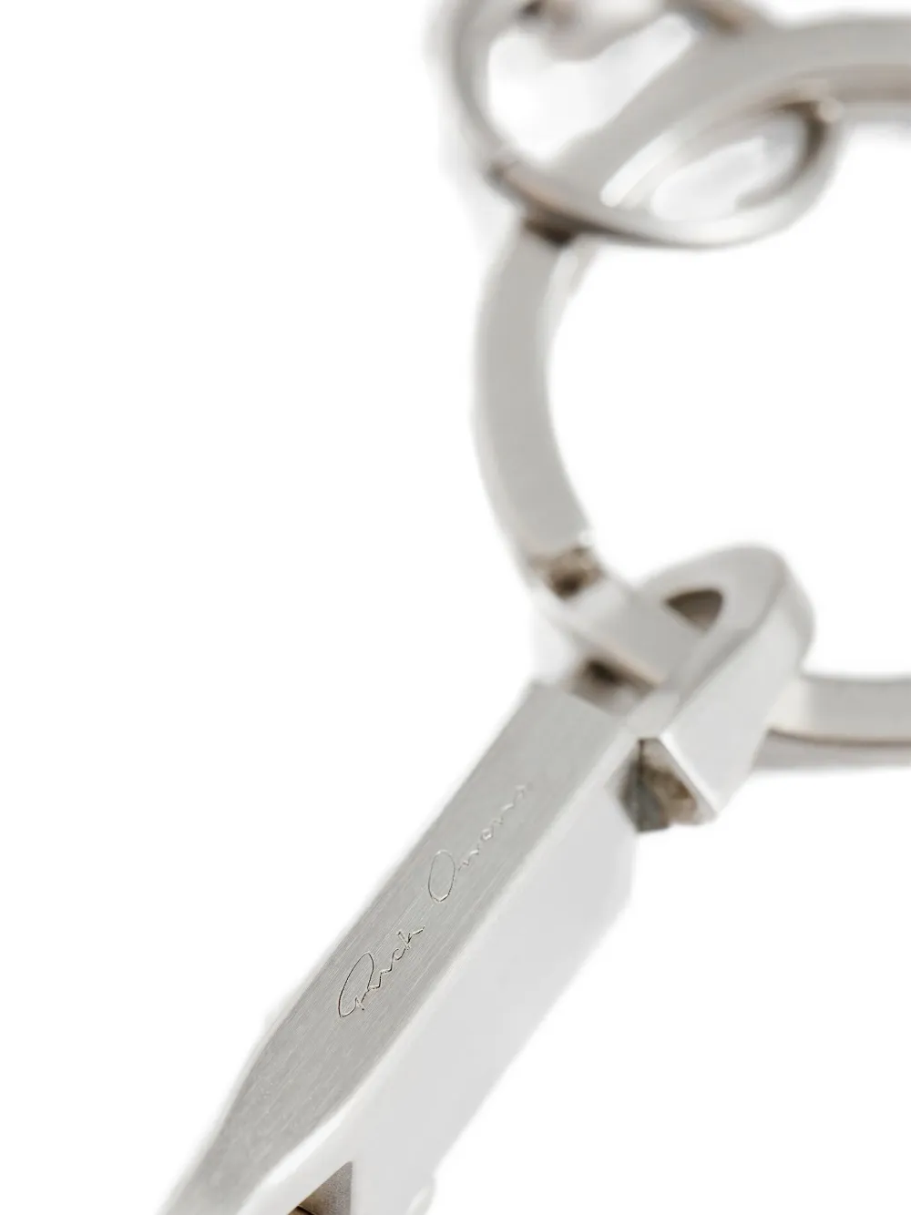 Rick Owens Teardrop Keyring In Brown
