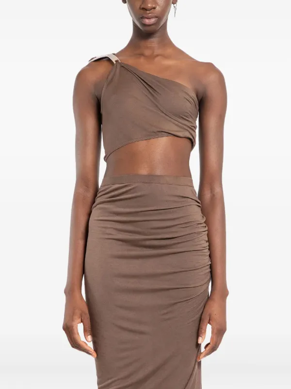 rickowens lilies タンク Rick Owens Lilies: Brown Concordians Sahara Tank Top | SSENSE
