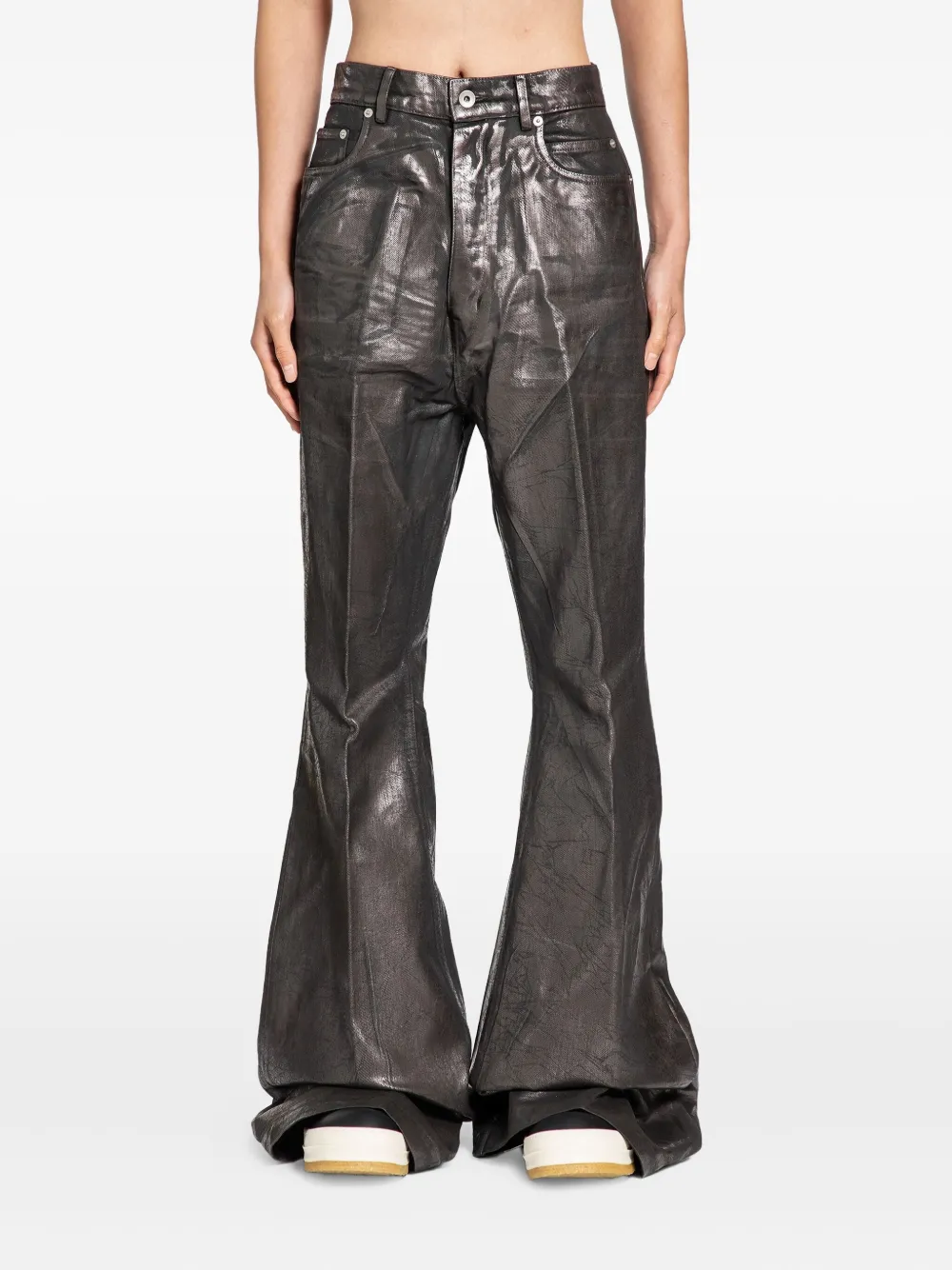 Rick Owens concordians bolans flared jeans | Brown | Image 1