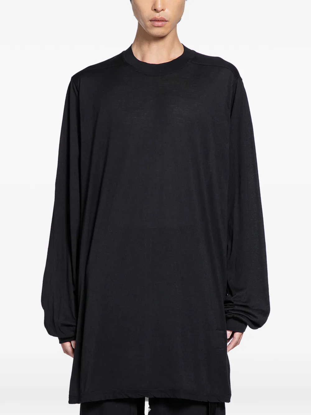 Rick Owens DRKSHDW T-shirt Jumbo a maniche lunghe - Nero