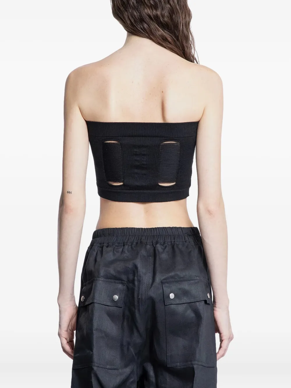Rick Owens Cut-out Tank Top In Black