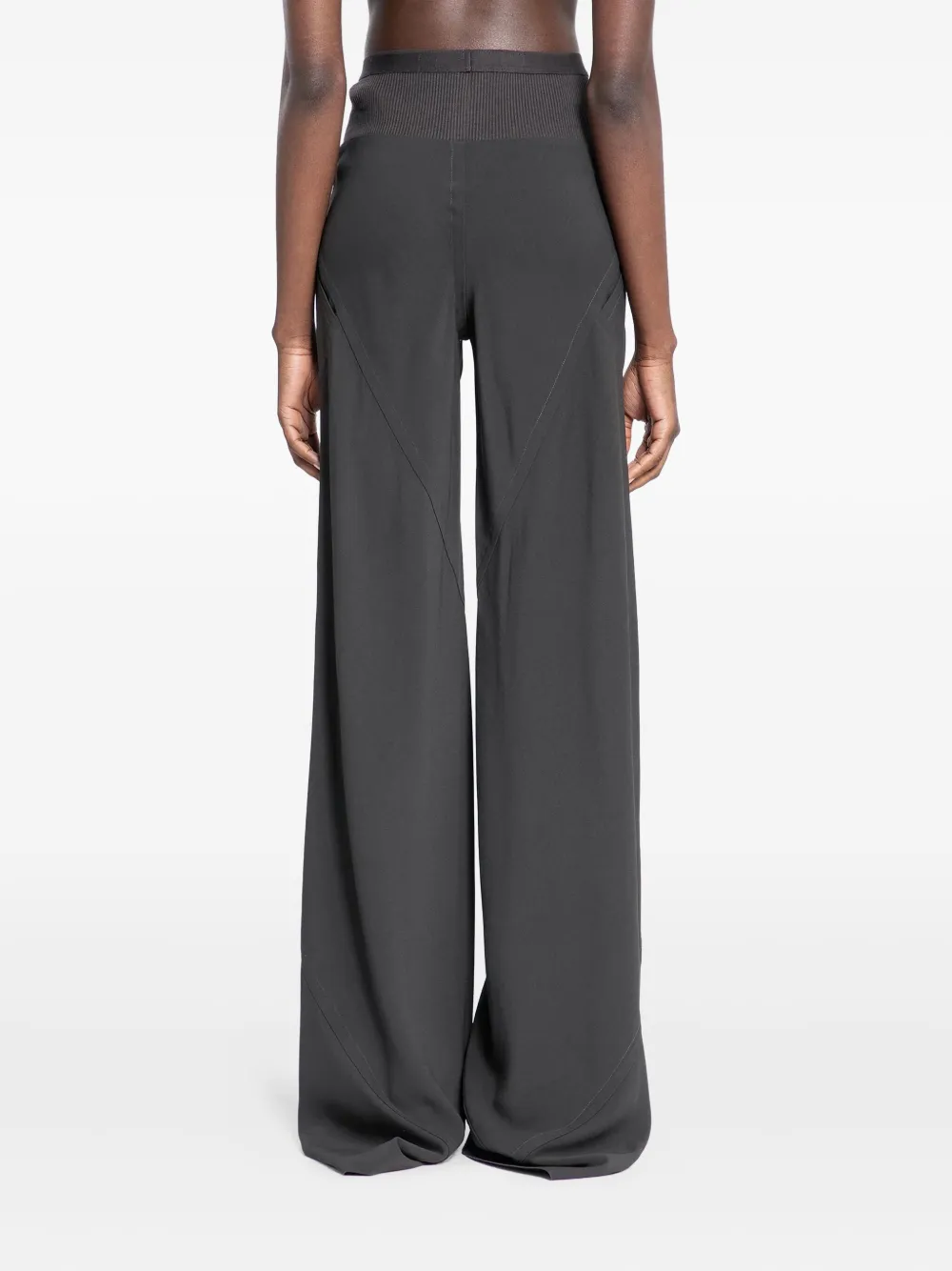 Rick Owens Porterville Bias Trousers In Gray