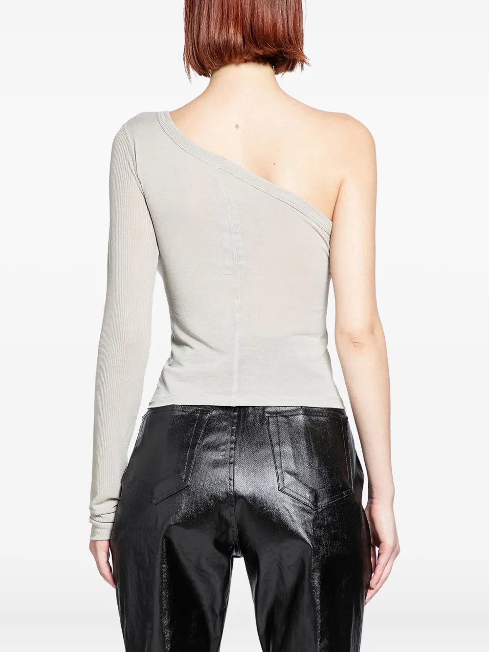 Rick Owens Concordians Ziggy T In Viscose Silk Jersey In Gray