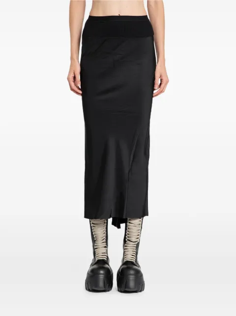Rick Owens Porterville Calf Bias midi skirt