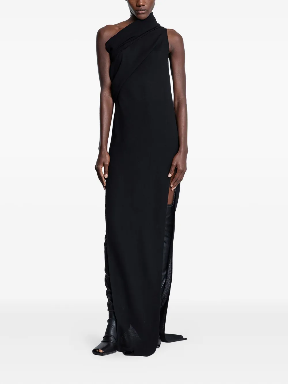 Rick Owens Athena gown - Zwart