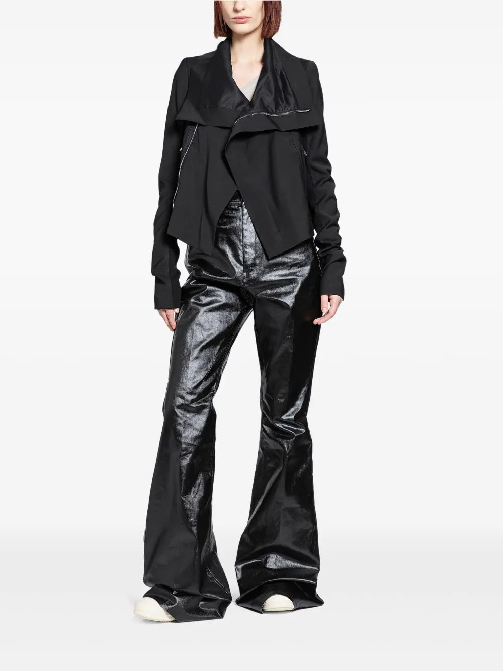 Rick Owens zipped biker jacket | Fitted Jackets | Image 2