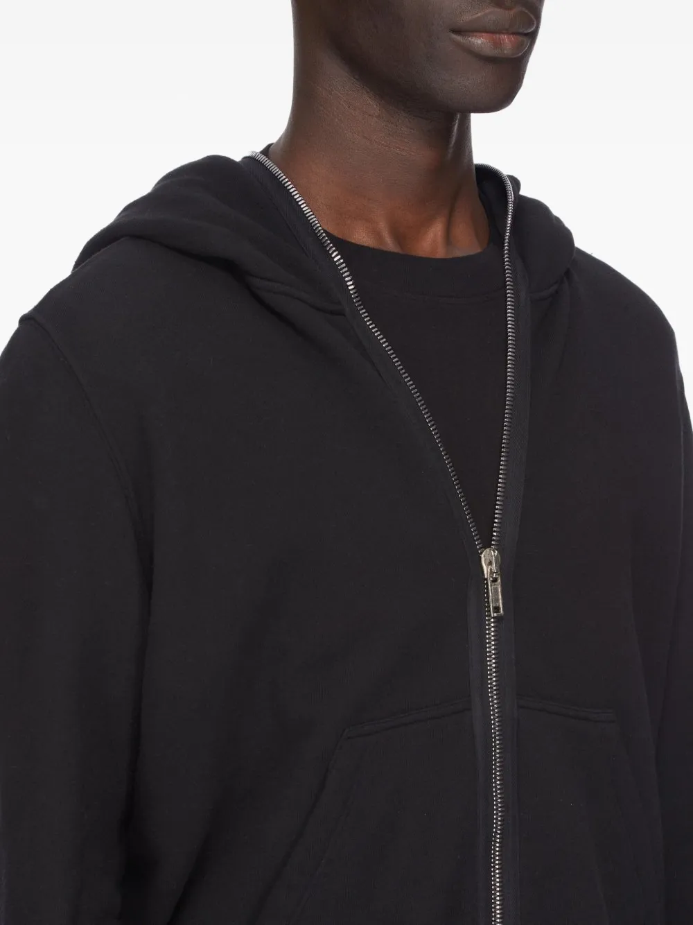 Rick Owens Drkshdw Jumbo Gimp Zip-fastening Hoodie In Black