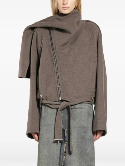 Rick Owens chamarra con detalle de mascada