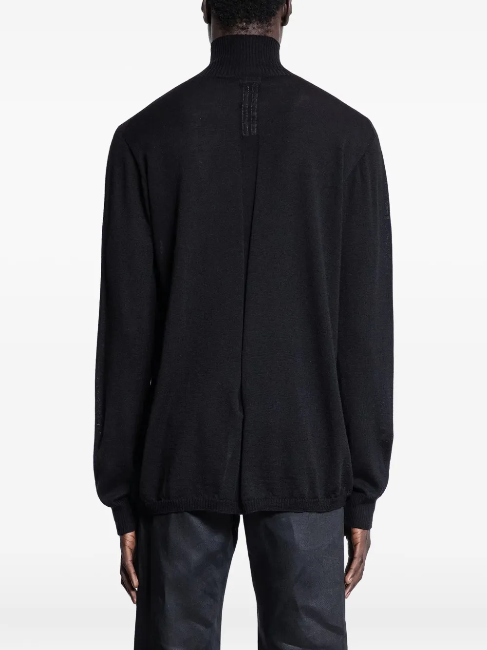 Rick Owens Hollywood trui met hoge hals Zwart