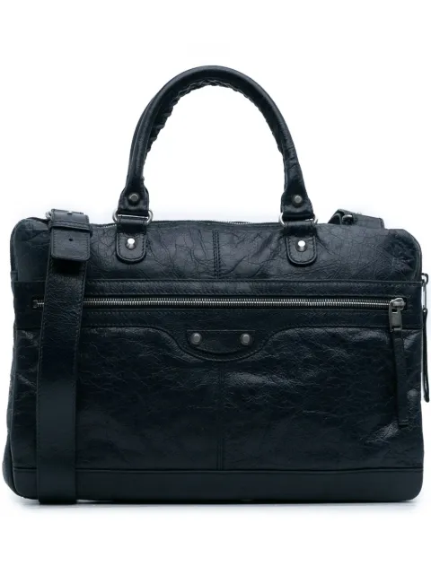 Balenciaga Pre-Owned 2014 Lambskin Motocross Classic Briefcase business bag