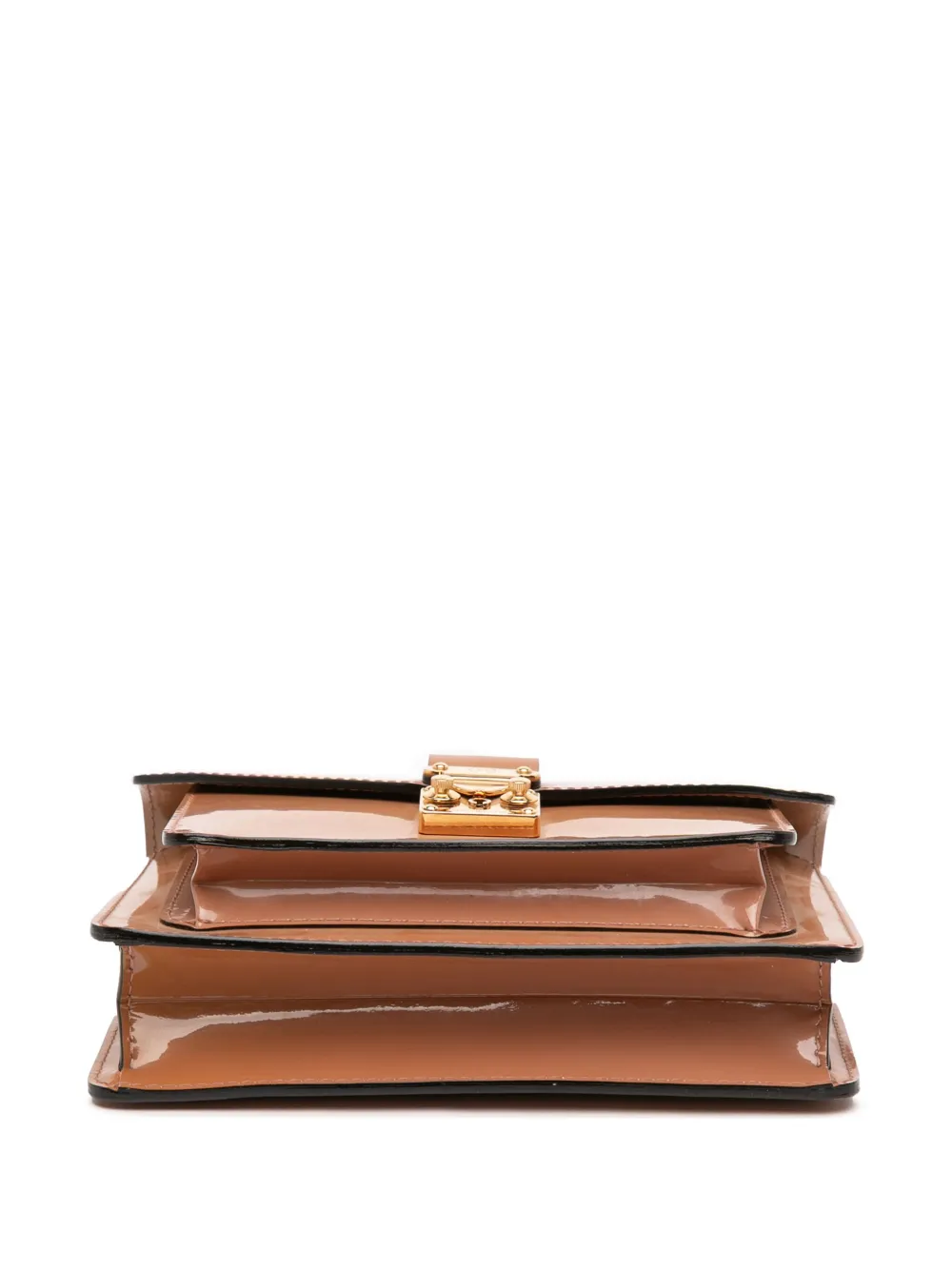 Pre-owned Louis Vuitton 2013 Monogram Vernis Monceau Bb Satchel In Brown