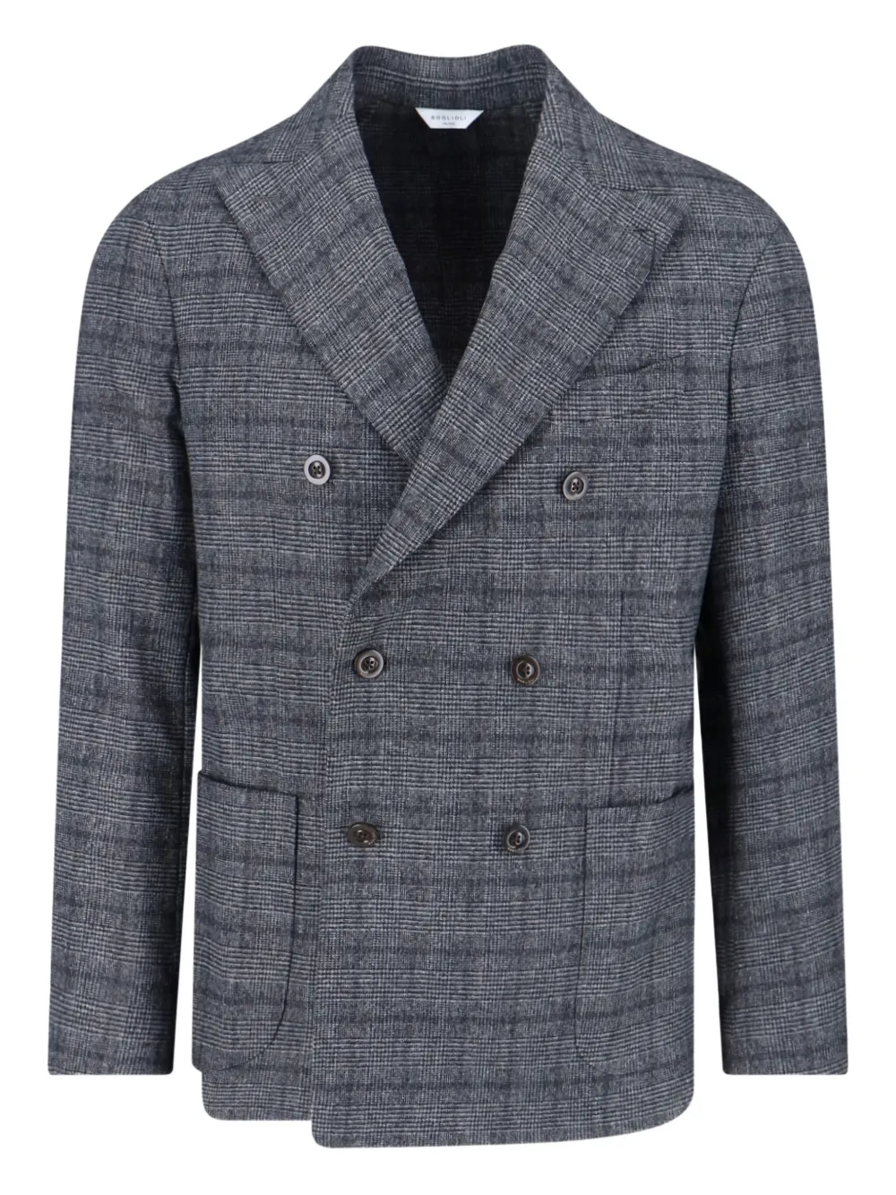Boglioli double-breasted checked blazer | Grey | Image 1