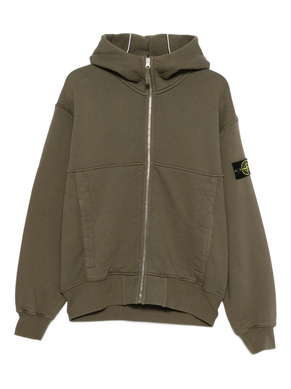 Stone Island zip hooded sweatshirt - Verde