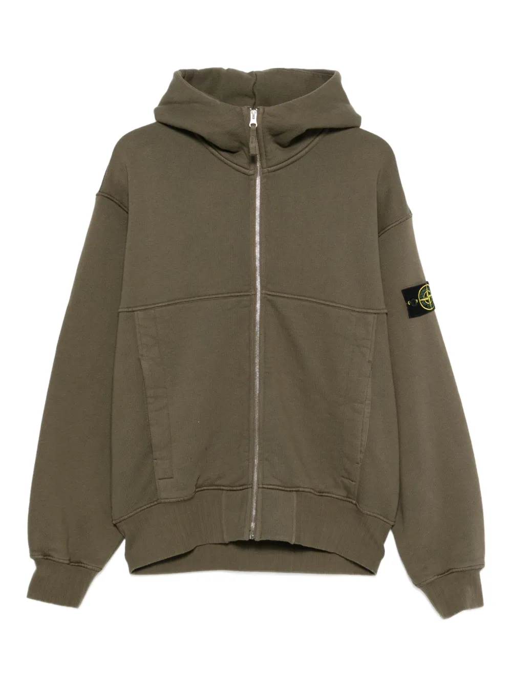 Stone Island Kapuzenjacke mit Reißverschluss | Grün | Image 1