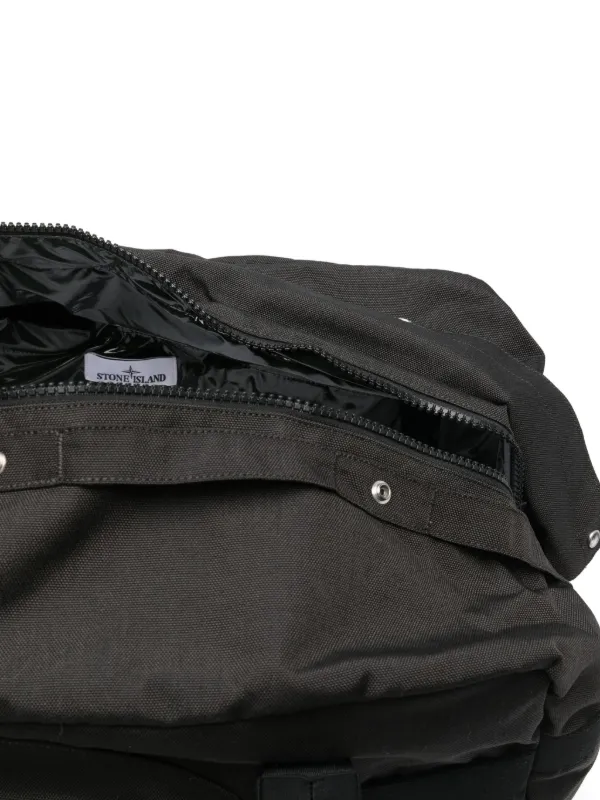 Stone Island compass-patch Pocket Duffle Bag | Grey | FARFETCH AZ