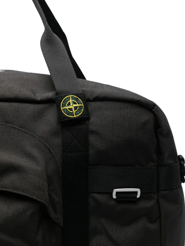 Stone Island compass-patch Pocket Duffle Bag | Grey | FARFETCH AZ