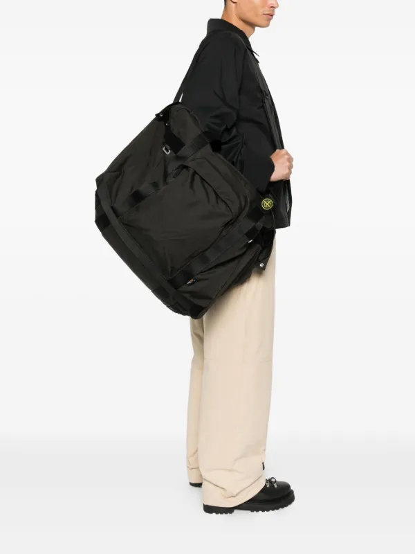 Stone Island compass-patch Pocket Duffle Bag | Grey | FARFETCH AZ